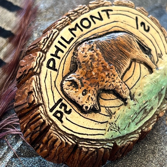 Vintage Boy Scouts Of America Neckerchief Slide from Philmont Scout Ranch - Picture 3 of 10